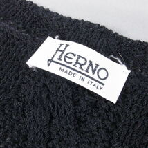 HERNO ヘルノ 鍵編みカーディガン ニット ブラック系 春夏 レディース メンズ MADE IN ITALY_画像4