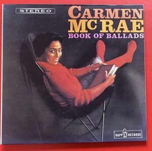 【紙ジャケCD】カーメン・マクレエ「Book Of Ballads」Carmen McRae 国内盤 [04220377]