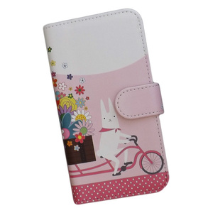 iPhone12 Pro Max　スマホケース 手帳型 プリントケース 花 蝶 うさぎ 自転車 キャラクター かわいい