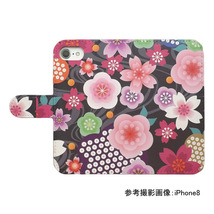 楽天 Rakuten BIGs 3917JR　スマホケース 手帳型 プリントケース 和柄 花柄 桜 梅 流水 おしゃれ_画像2