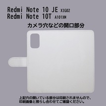 Redmi Note 10 JE XIG02/A101XM　スマホケース 手帳型 プリントケース 楽器 音符 ギター キーボード マラカス トライアングル ドラム 笛_画像3