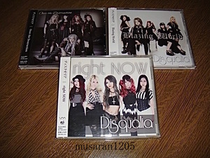 Disqualia/3CD/ディスクオリア/right NOW+Blazing World+Over the destruction/Lonesome_Blue/DESTROSE/IBUKI/NARUMI/NEMOPHILA/ジャパメタ