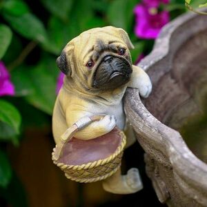  animal motif. Pug objet d'art garden ornament ornament stylish stylish lovely gardening garden interior present 