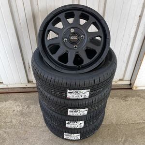 マッドクロスレンジャー◆ 新品ヨコハマ　エコス　165/55R15 NBOXワゴンRタントムーヴスペーシアアルトキャンパスミラ　マッドブラック