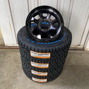 オープンカントリーR/T185/85R16◆16×5.5J+20◆《マッドクロス グレイス》ジムニー JA11JA12JA22JA23 ホワイトレター　ブラッククリア