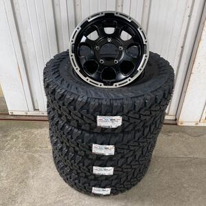 ヨコハマジオランダーG003 235/85R16◆16×5.5J+20 139.7-5H◆《マッドクロス グレイス》ジムニー JA11JA12JA22JA23 セミグロスブラック