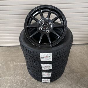 シュナイダースタッグ◆ 新品スタッドレス◆ブリヂストンVRX3◆155/65R14◆4本セット◆NBOXタントワゴンRスペーシアギア ラパンウェイク