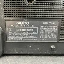 SANYO/サンヨウ ダブルカセットレコーダー/TV STEREO&DUAL/AUDIO TIMER 【U4-W45】_画像6