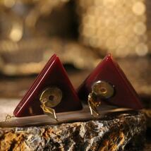 USA VINTAGE GEOMETORIC DESIGN SWING EAR CLIPS/アメリカ古着幾何学デザインぶらさがりイヤリング_画像7