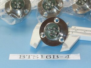 SANWA 三和コネクタの BTS16mm 4P 座 BTS16B-4 長期保管品 1個　同梱可