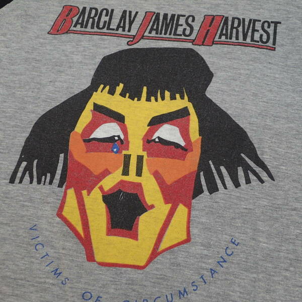 ■ 80s Barclay James Harvest T-shirt ■ バークレー ジェイムス ハーヴェスト ヴィンテージ Tシャツ 当時物 本物 バンドT ロックT