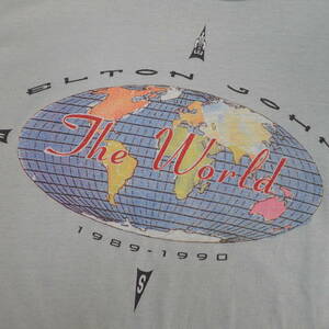 ■ 80s Elton John Vintage T-shirt ■ エルトンジョン ヴィンテージ Tシャツ 当時物 本物 バンドT ロックT pop rock