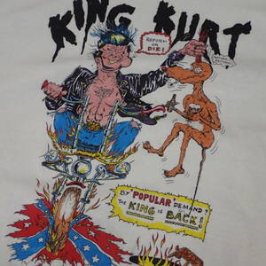 ■ 90s King Kurt Vintage T-shirt ■ キングカート ヴィンテージ Tシャツ 当時物 本物 バンドT ロックT psychobilly サイコビリー
