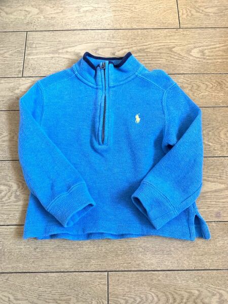 POLO RALPH LAUREN ハーフジップ　トップス　長袖　ニット　水色