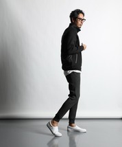 The DUFFER of ST.GEORGE HERINGBONE W-KNIT JOGGER PANTS：ヘリンボーン ダンボールニット ジョガーパンツ チャコールグレー サイズL _画像2