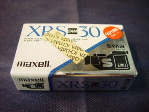 MAXELL SVHS C видео кассетная лента XR-S cam 30 не использовался нераспечатанный товар mak cell super VHS-C