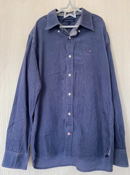 【5-17】TOMMY HILFIGER コーデュロイ 長袖 シャツ ブルー系 長袖シャツ