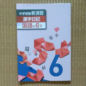 中学受験 新演習 国語 小6下 漢字日記