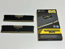 ほぼ未使用/DDR4-3200 32GB/CORSAIR CMK32GX4M2E3200C16/デスクトップPC用メモリ 16GBx2枚_画像1