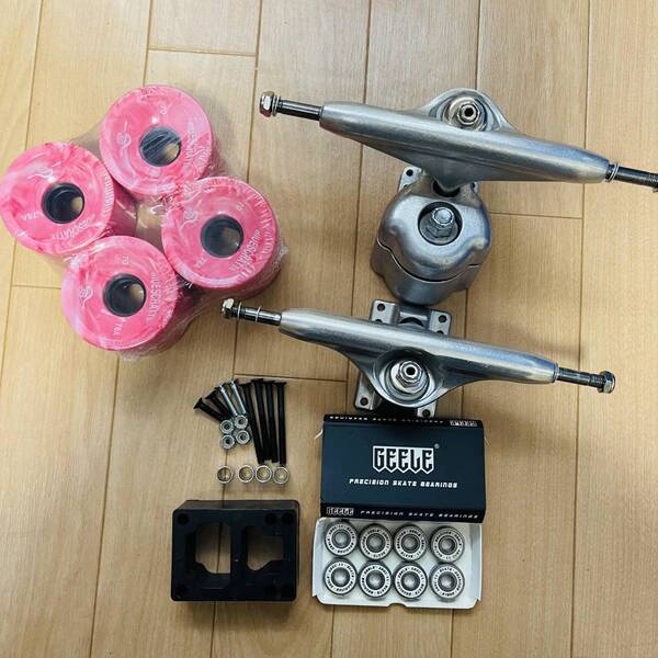 お得 サーフスケート YOW S5同機能トラック 70*51mmソフトウィール ABEC11ベアリング 足回りセット K