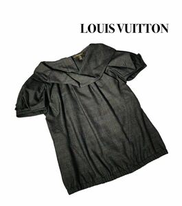 【極上美品】LOUIS VUITTON ルイヴィトン　ギャザー　フリル　ブラウス