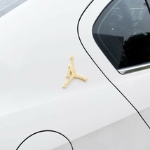 NBA バスケ バスケットボール 飾り Air Jordan アルミ エア ジョーダン ジャンプマン カー 3D ステッカー レッド 当日発送_画像5