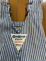 古着 キッズ OSHKOSH ヒッコリー オーバーオール オシュコシュ サイズ 24MOS アメリカ製 レア ビンテージ 80s 90s_画像7