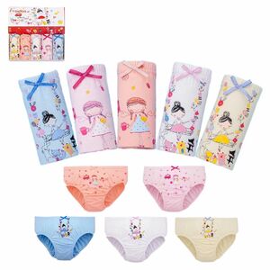 新品　子供パンツ　ショーツ５枚セット 女の子　綿100% 100