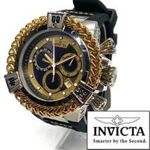 【定価19万円!】★激レア! invicta インビクタ ヘラクレス 腕時計 メンズ クロノグラフ クォーツ ゴールド ブラック 新品即納 高級品_画像1