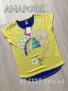 新品 未使用 タグ付 ANAPGIRL キッズTシャツ カットソー XS(140cm) 半袖Tシャツ