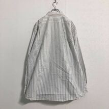 TOMMY HILFIGER 長袖 ストライプ XL ホワイト グレー ブルー トミーヒルフィガー シンプル 古着卸 アメリカ仕入 a504-6464_画像4