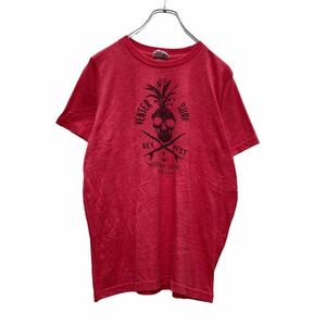 VENTER 半袖 プリント Tシャツ ユースサイズ XL 150～ レッド ブラック スカル パイナップル 古着卸 アメリカ仕入 a505-5826