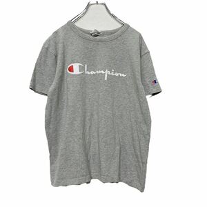 Champion 半袖 プリントTシャツ Lサイズ チャンピオン ウィメンズ ロゴTシャツ 灰色 グレー 古着卸 アメリカ仕入れ a406-5082