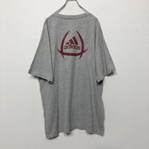 adidas 半袖 プリントTシャツ XLサイズ位 ビッグサイズ アディダス スポーツ 灰色 グレー 古着卸 アメリカ仕入れ a406-5561_画像4