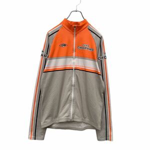 サイクルジャージ L～ オレンジ グレー サイクリング ジャケット スポーツ 古着卸 アメリカ仕入れ a410-5433