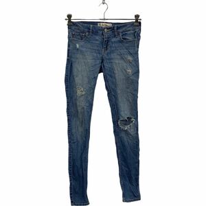 HOLLISTER デニムパンツ W26 ホリスター ブルー スーパースキニー 古着卸 アメリカ仕入 2305-150