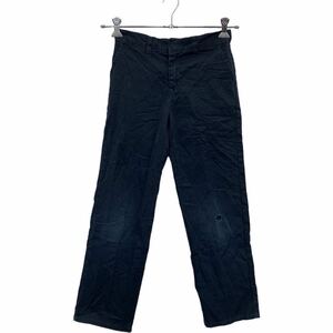 Dickies ワーク・ペインターパンツ W26 ディッキーズ ネイビー ロゴ 古着卸 アメリカ仕入 2305-157