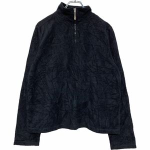 Levi's フリース ジャケット L ブラック リーバイス ハーフジップ 古着卸 アメリカ仕入 a505-5199