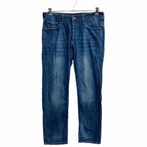 BROS JEANS デニムパンツ W34 ボタンフライ インディゴ 古着卸 アメリカ仕入 2305-232