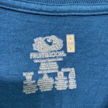 FRUIT OF THE LOOM 長袖 プリント Tシャツ S ダークブルー フルーツオブザルーム バックプリント ロンT 古着卸 アメリカ仕入 a505-5181_画像7