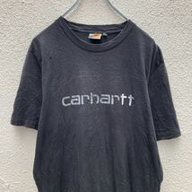 Carhartt 半袖 プリント Tシャツ M ブラック カーハート ロゴ ワーク ストリート 古着卸 アメリカ仕入 a505-5414_画像2