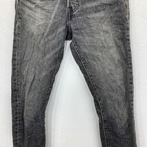 Levi's 501 デニムパンツ W24 リーバイス ブラックデニム ボタンフライ 古着卸 アメリカ仕入 2305-769_画像4