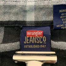 Wrangler 長袖 チェック シャツ 2XL ブラック ホワイト グレー ラングラー キッズ ビッグサイズ 古着卸 アメリカ仕入 a505-5736_画像7
