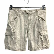 TOMMY HILFIGER カーゴ ショートパンツ W31 トミーヒルフィガー ウィメンズ ベージュ 古着卸 アメリカ仕入 2305-736_画像1