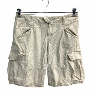 TOMMY HILFIGER カーゴ ショートパンツ W31 トミーヒルフィガー ウィメンズ ベージュ 古着卸 アメリカ仕入 2305-736