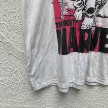MARVEL 半袖 プリント Tシャツ L ホワイト ブラック ピンク マーベル キャラクター 古着卸 アメリカ仕入 a505-5811_画像4