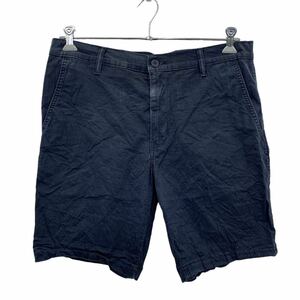 Levi's チノショートパンツ W34 リーバイス ネイビー ワンポイントロゴ ハーフパンツ 古着卸 アメリカ仕入 2305-997