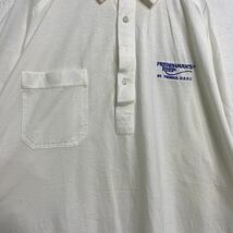 半袖ポロシャツ XL ホワイト USA製 ワーク 古着卸 アメリカ仕入れ a406-6455_画像4