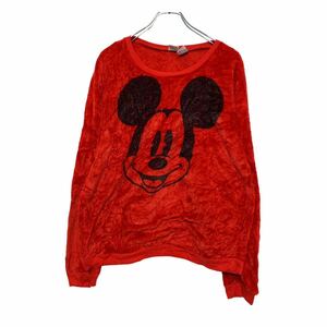 Disney флис тренировочный L красный Disney Mickey Mouse герой wi мужской б/у одежда . America скупка a505-6234