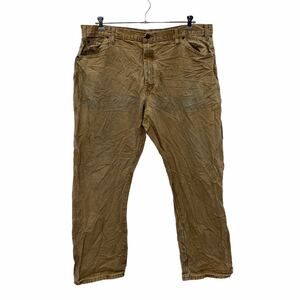 Dickies ワーク・ペインターパンツ W42 ディッキーズ ベージュ ロゴ 古着卸 アメリカ仕入 2305-1515